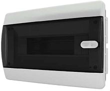 Бокс пластиковый Tekfor ЩРВ-П-12 CVK 40-12-1 (195х290х102мм) IP41 прозрачная дверца картинка 